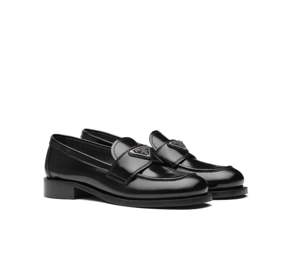 1D246M Brushed leather loafer